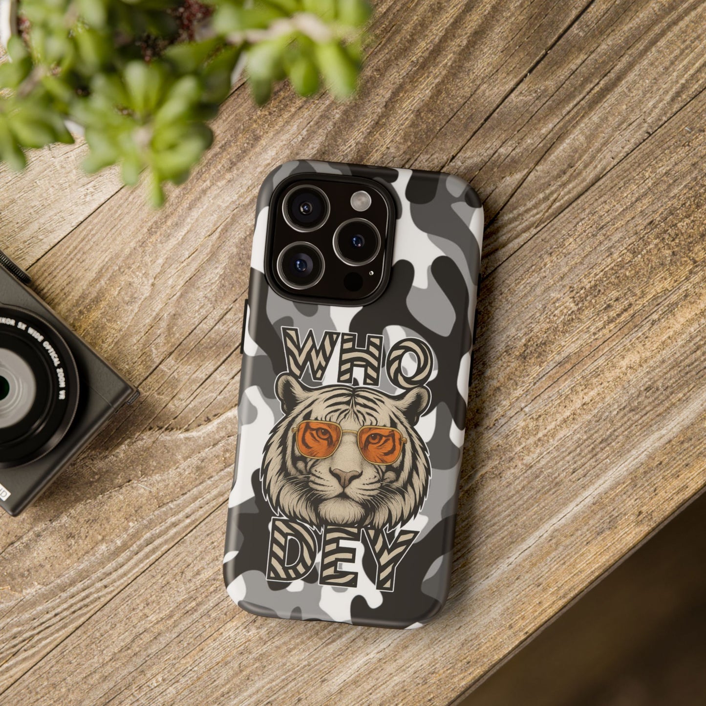 WhiteOut Tiger Phone Case for iPhone