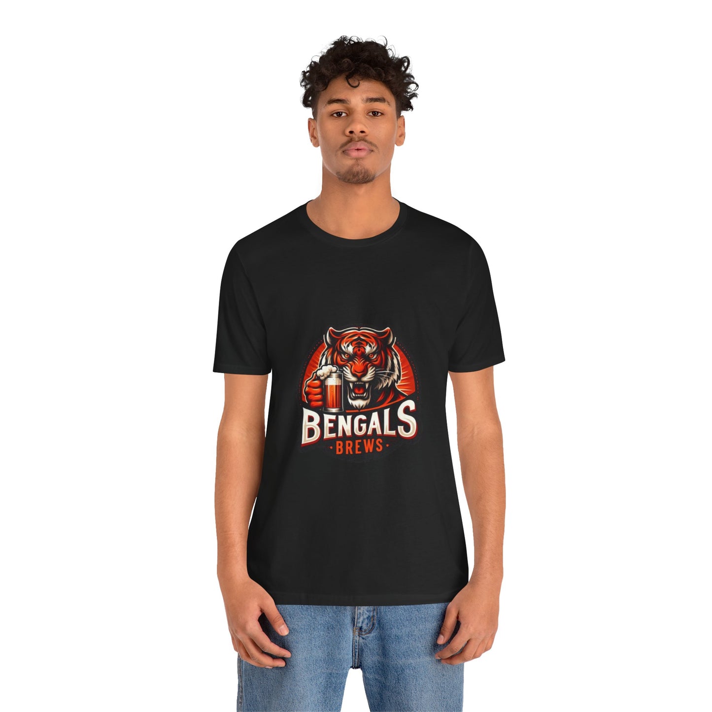 Bengals and Brews Tee Unisex Jersey Short Sleeve Tee