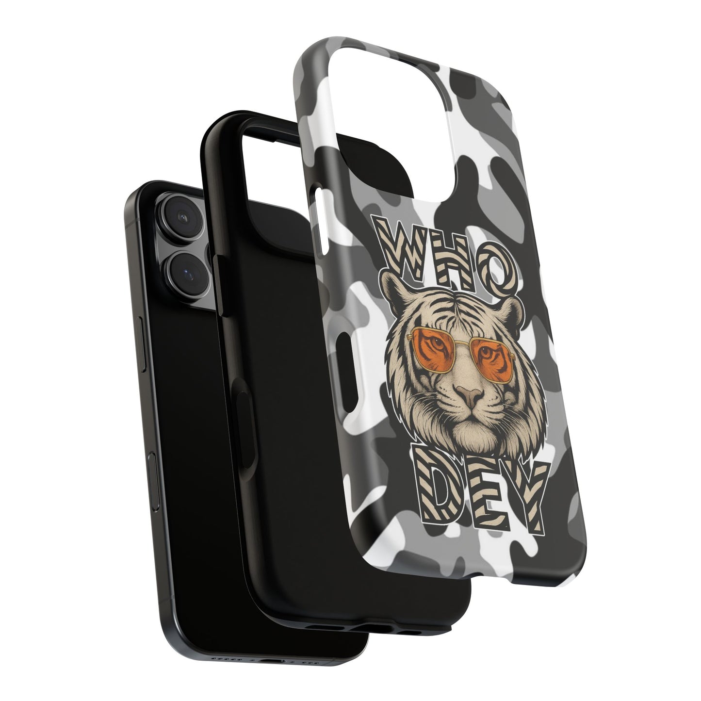 WhiteOut Tiger Phone Case for iPhone