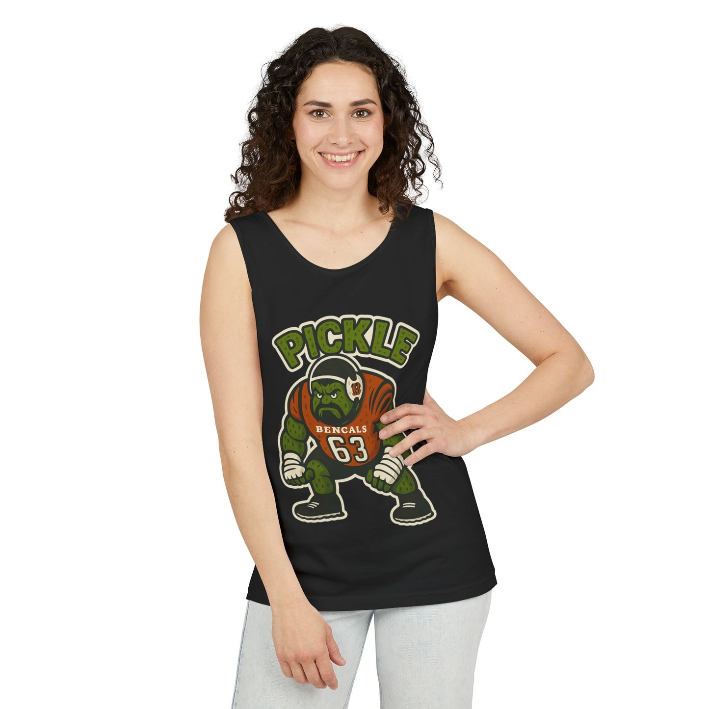 Pickle Fairchild Football Tank Top, Unisex Sports Apparel, Summer Workout Shirt, Game Day Gear, Funny Graphic Top