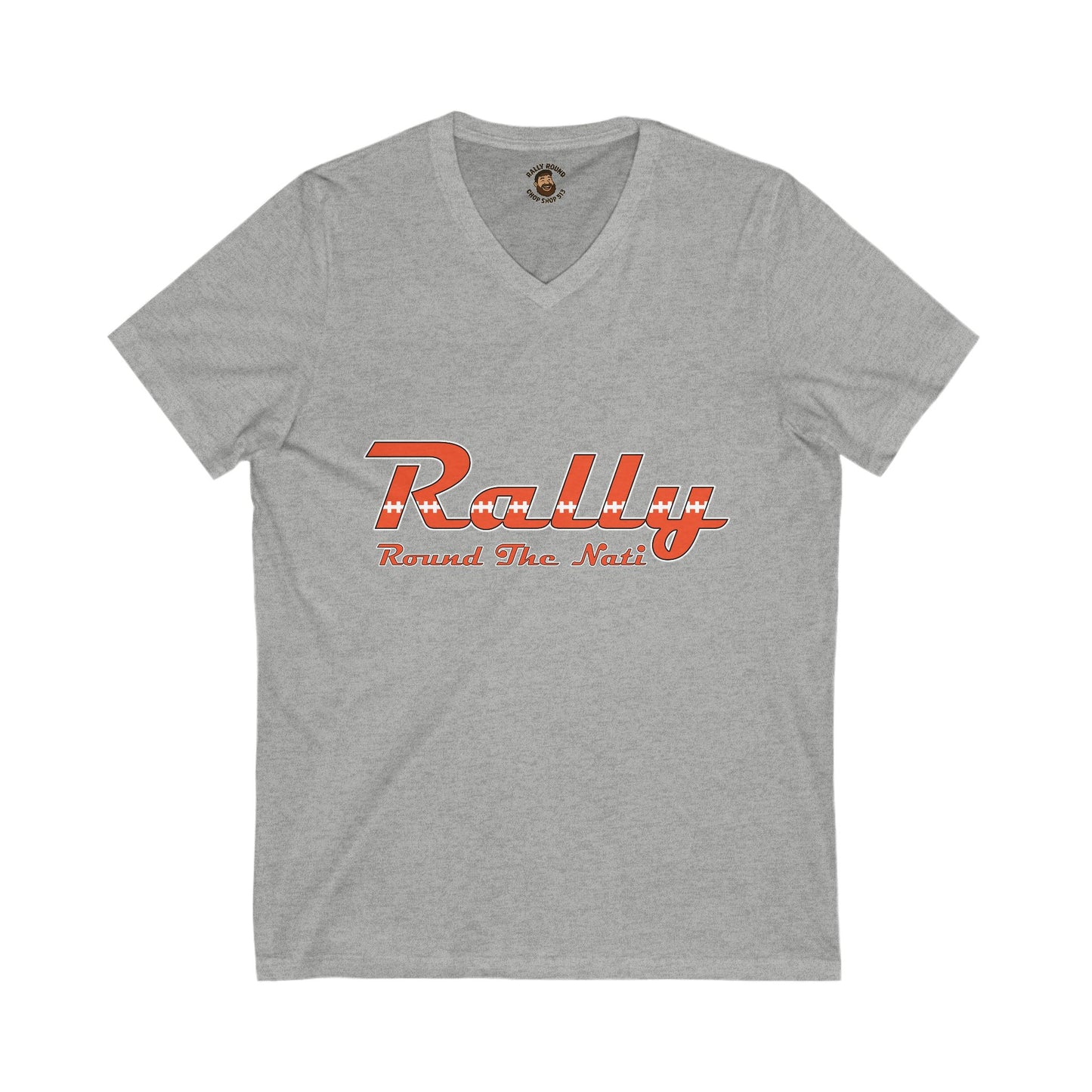 V-neck Rally Round the Nati Unisex V-Neck Tee
