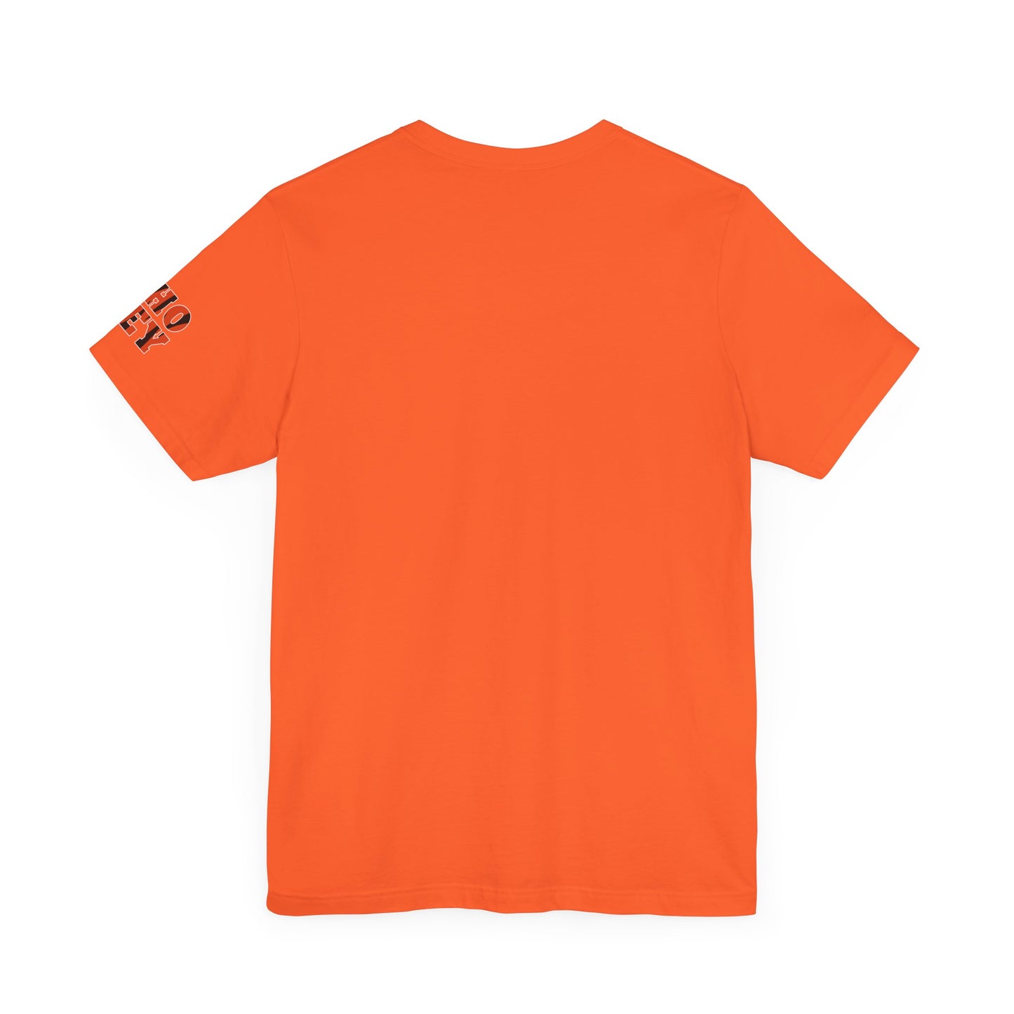 Cincy Cat Lover Unisex Tee - Bold Orange Animal Print Shirt