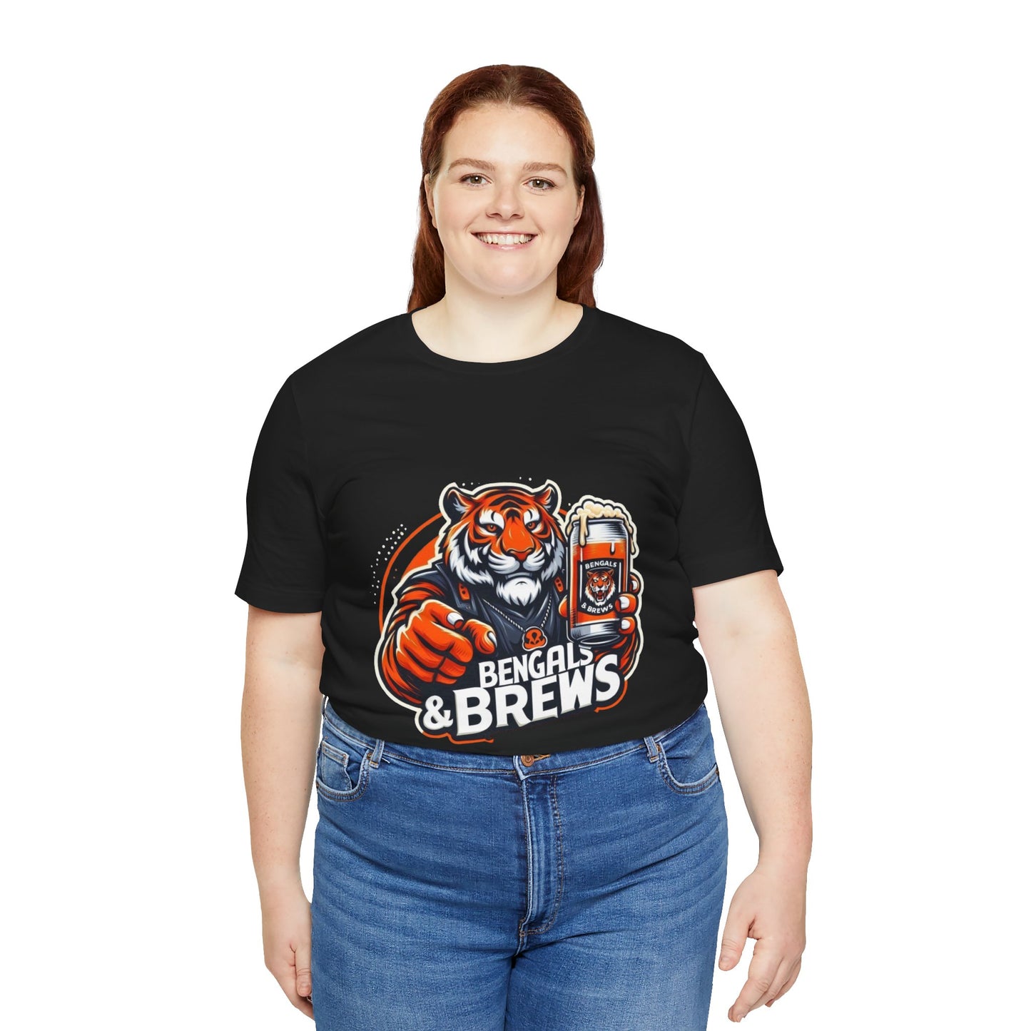 Bengals and Brews Tee Unisex Jersey Short Sleeve Tee