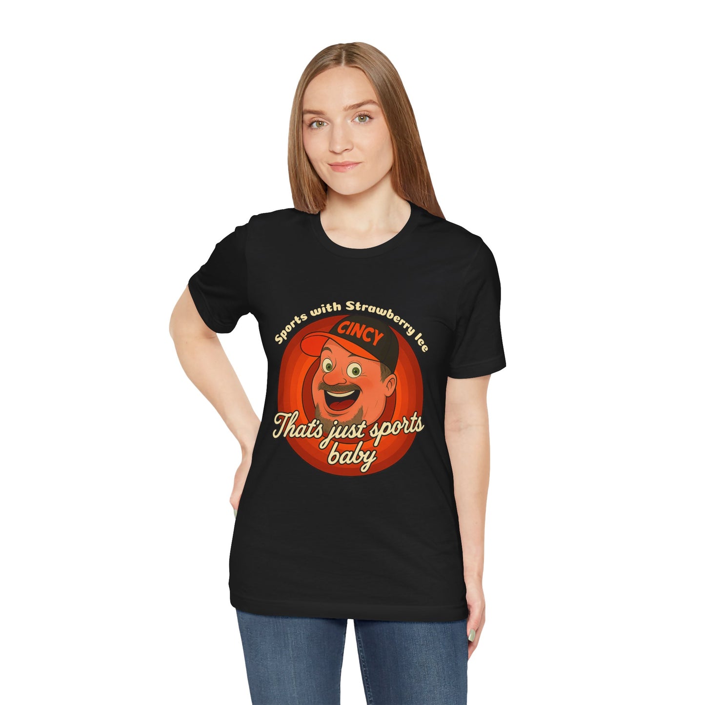 Sports with Strawberry Ice Tee, Casual Wear, Gift for Sports Fans, Unisex Shirt, Birthday or Holiday Apparel
