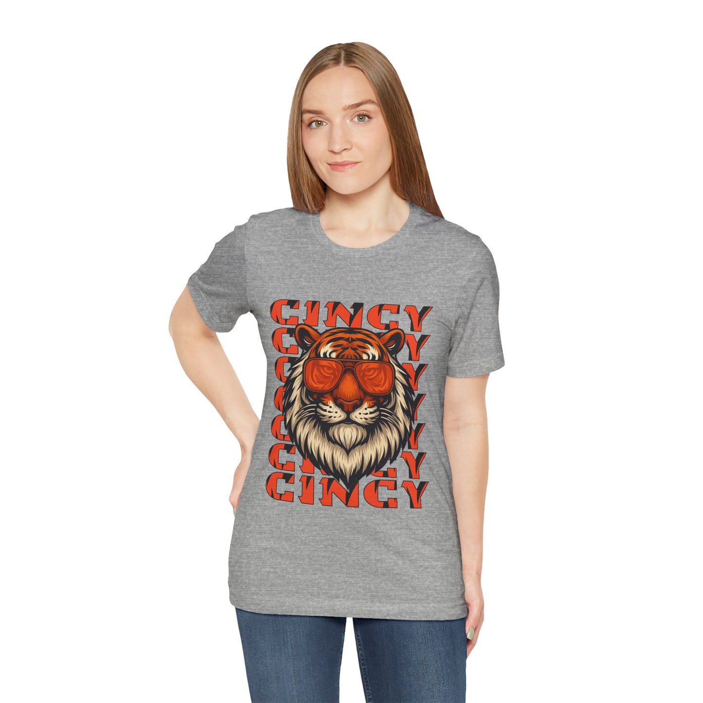 Cincy Tiger Unisex Jersey Short Sleeve Tee