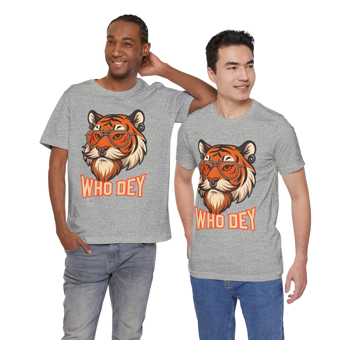 WhoDey Tiger Graphic Tee - Unisex Jersey Tee