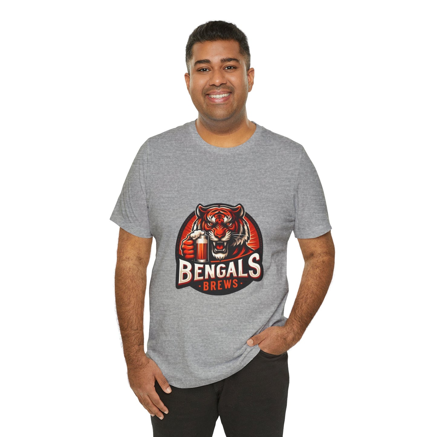 Bengals and Brews Tee Unisex Jersey Short Sleeve Tee
