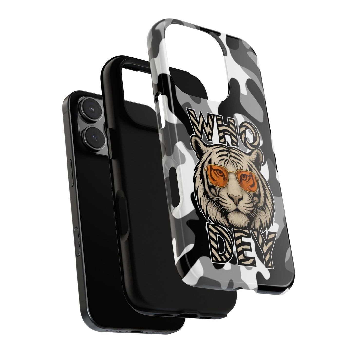 WhiteOut Tiger Phone Case for iPhone