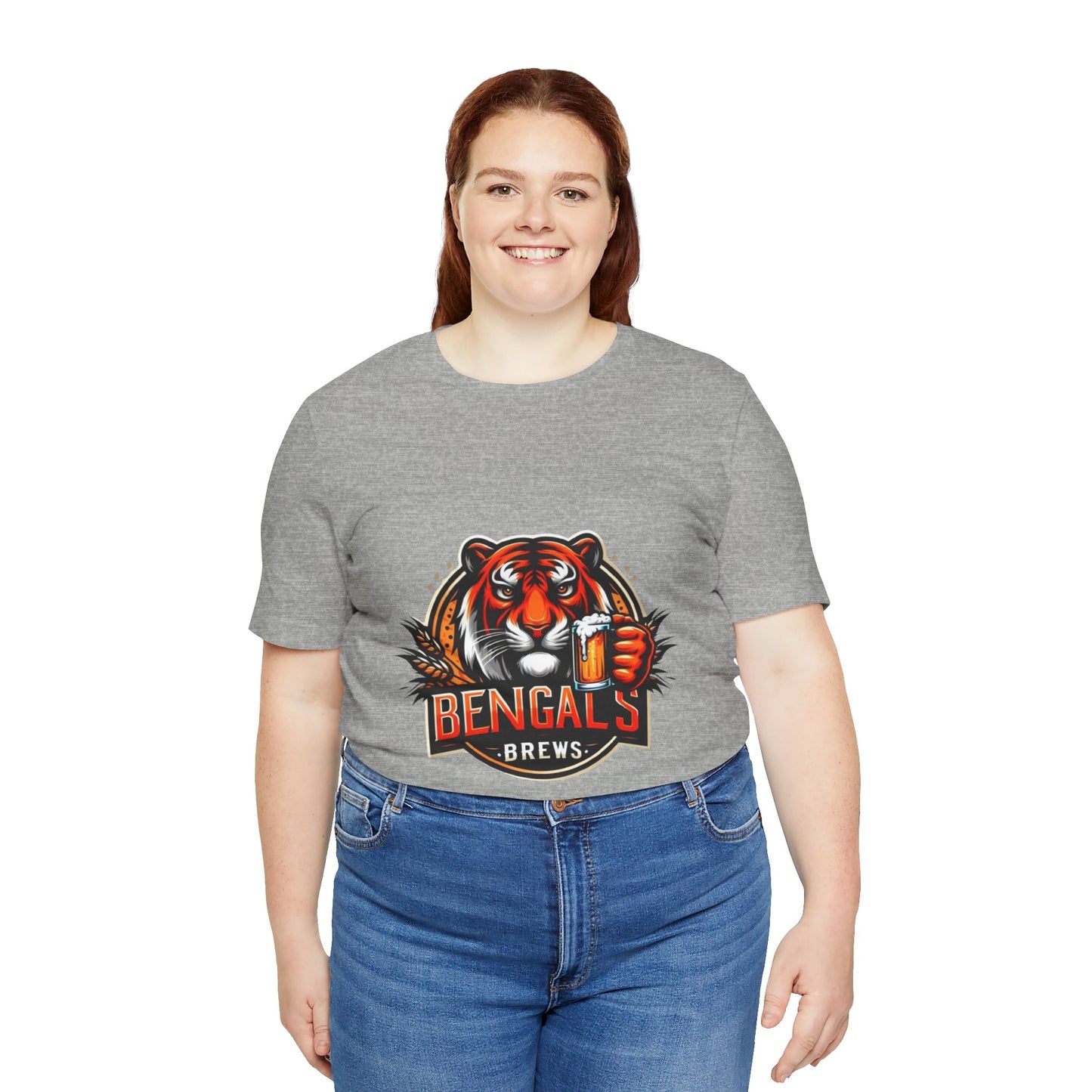 Bengals and Brews Tee Unisex Jersey Short Sleeve Tee