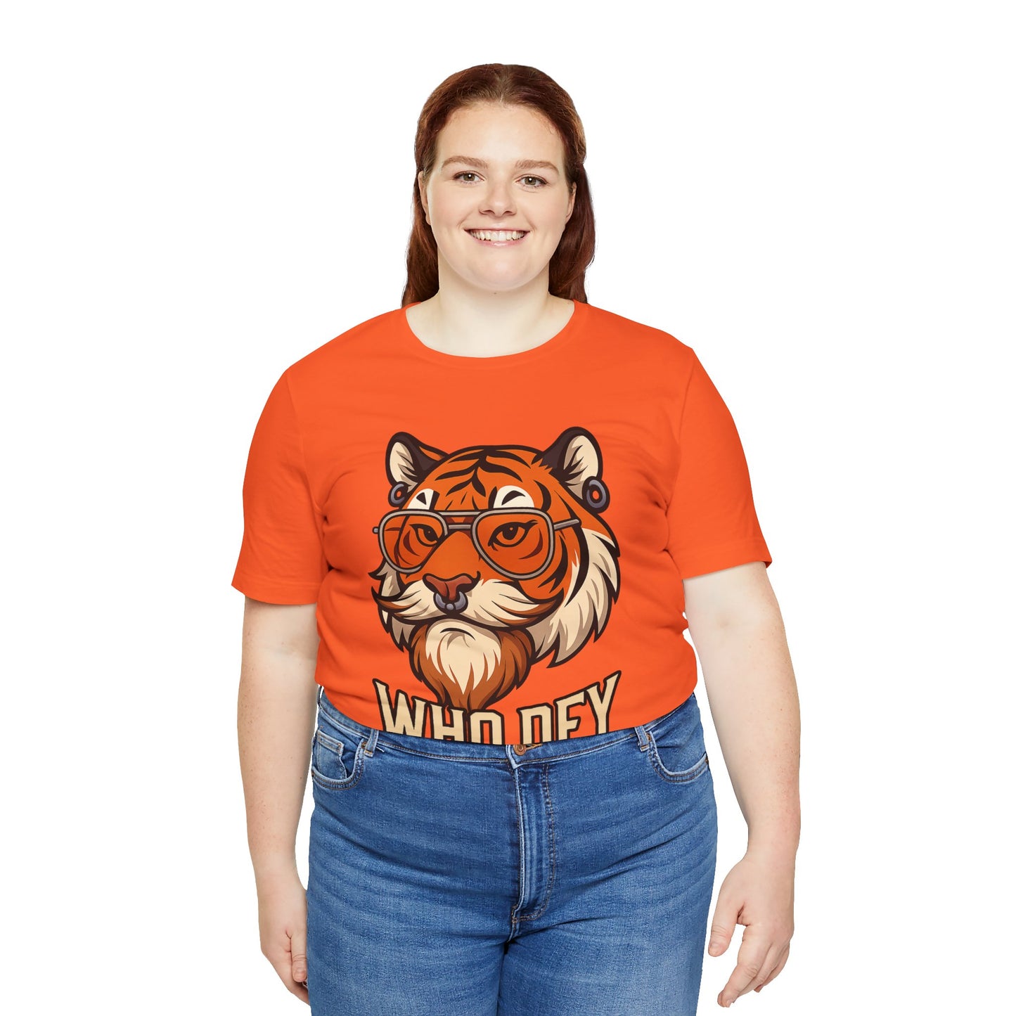 WhoDey Tiger Graphic Tee - Unisex Jersey Tee