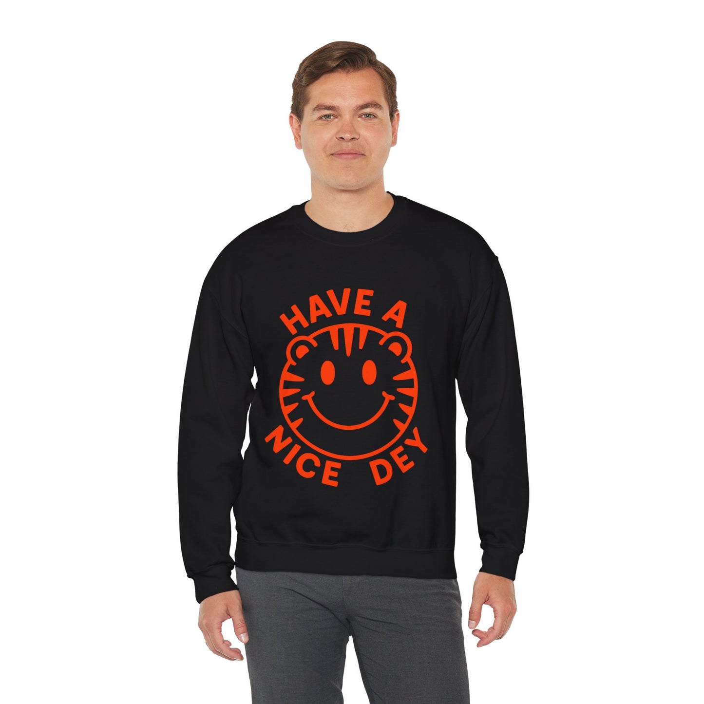 Crewneck Have a Nice Dey Sweatshirt - Cincinnati Bengals Fan Gear for Summer