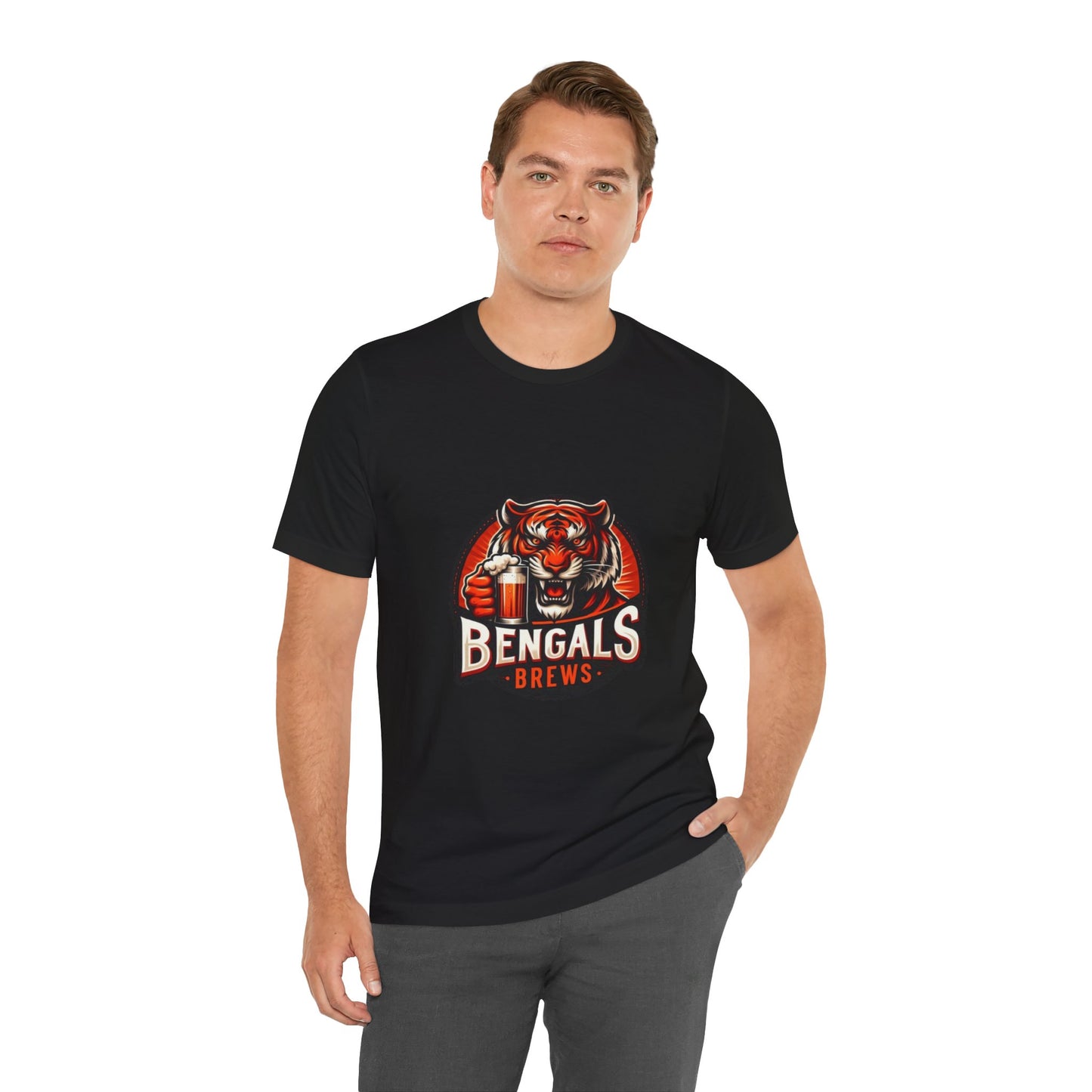 Bengals and Brews Tee Unisex Jersey Short Sleeve Tee