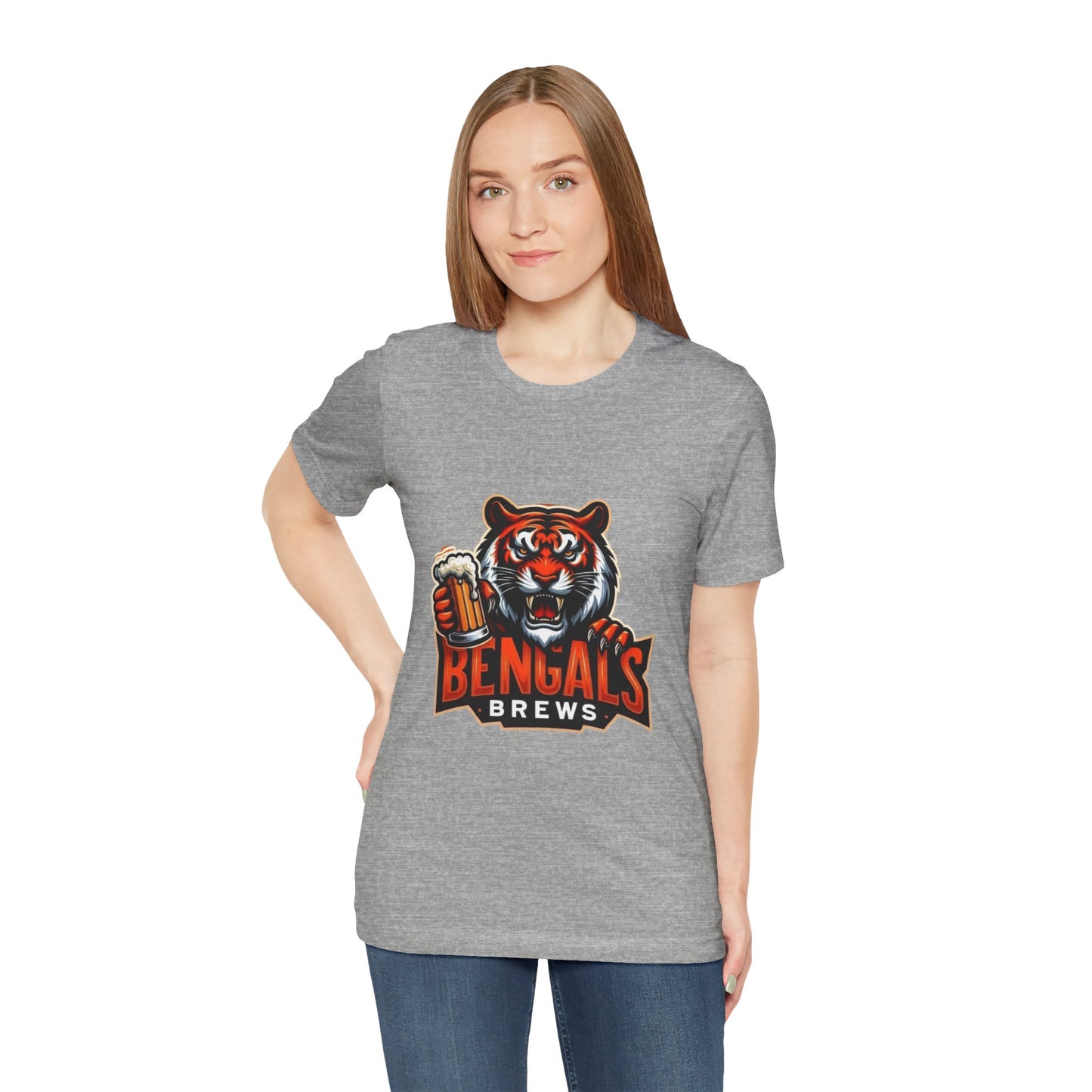 Bengals and Brews Tee Unisex Jersey Short Sleeve Tee