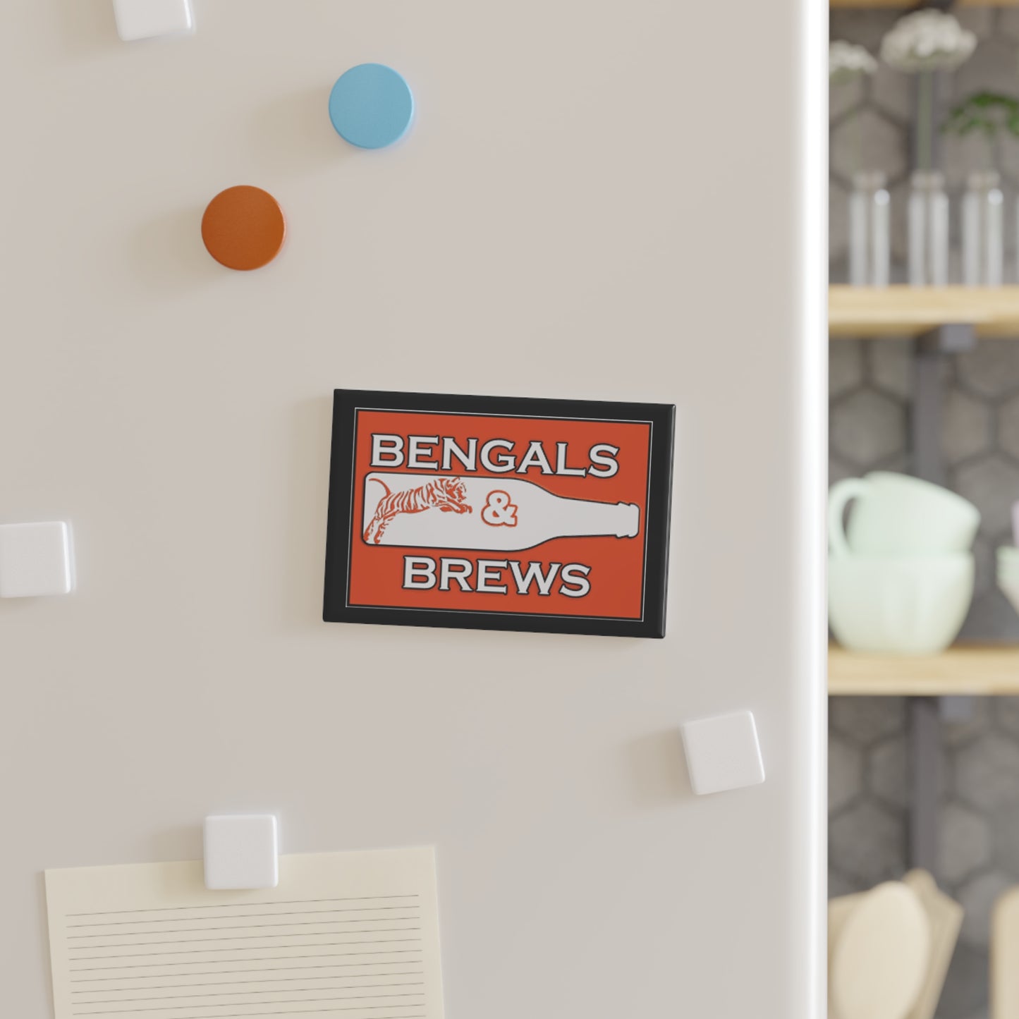 Bengals & Brews Button Magnet