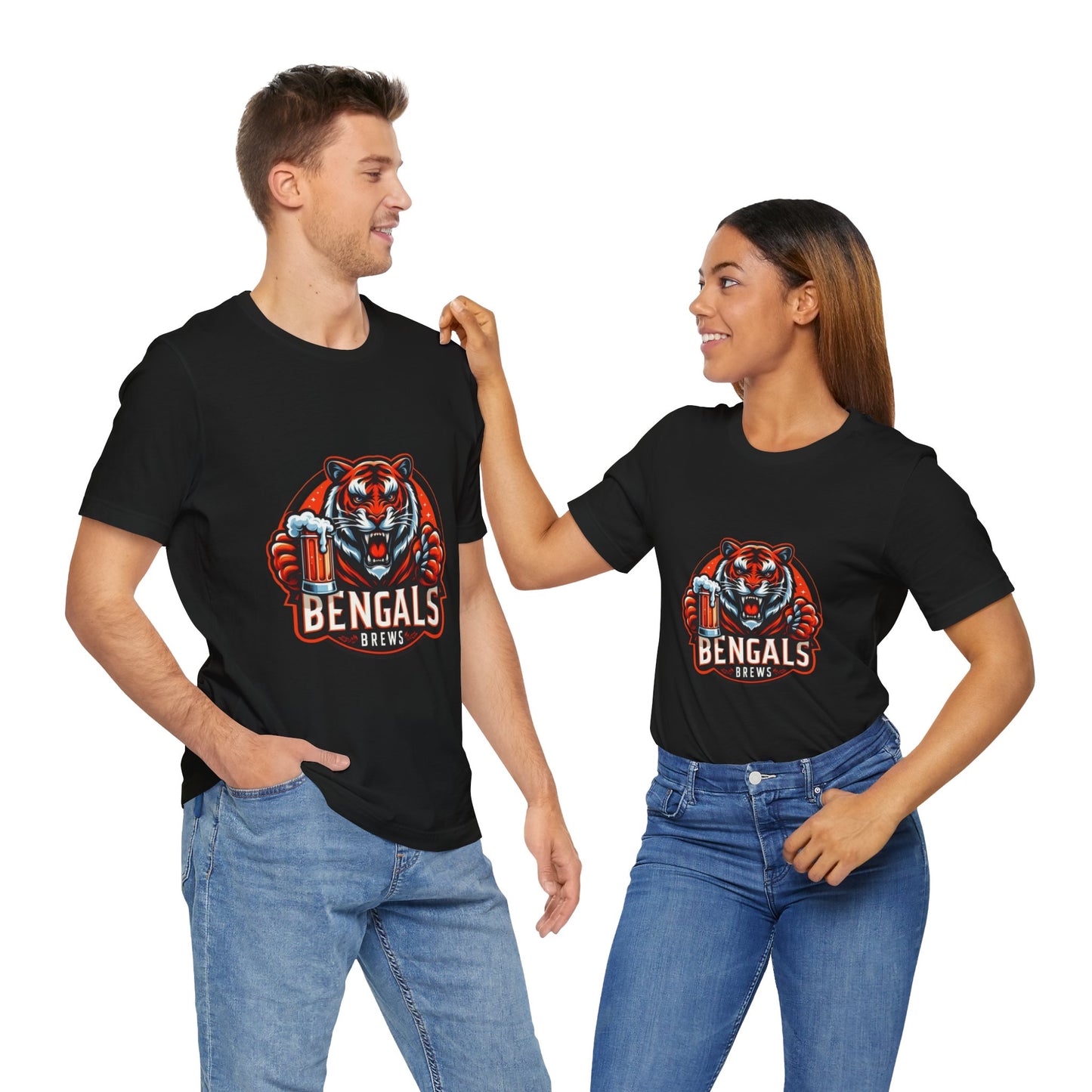 Bengals and Brews Tee Unisex Jersey Short Sleeve Tee