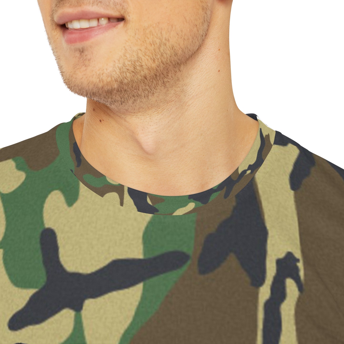 Salute to Service Cool Tiger Camo Tee - Stylish Casual Wear with American Flag
