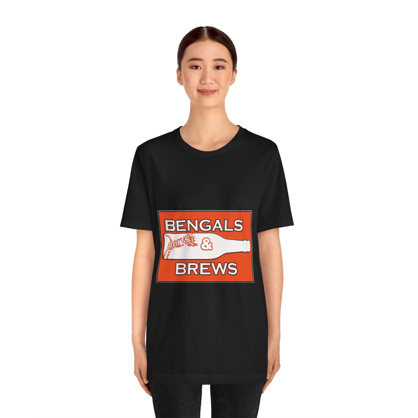 Bengals and Brews Old School Unisex Jersey Short Sleeve Tee