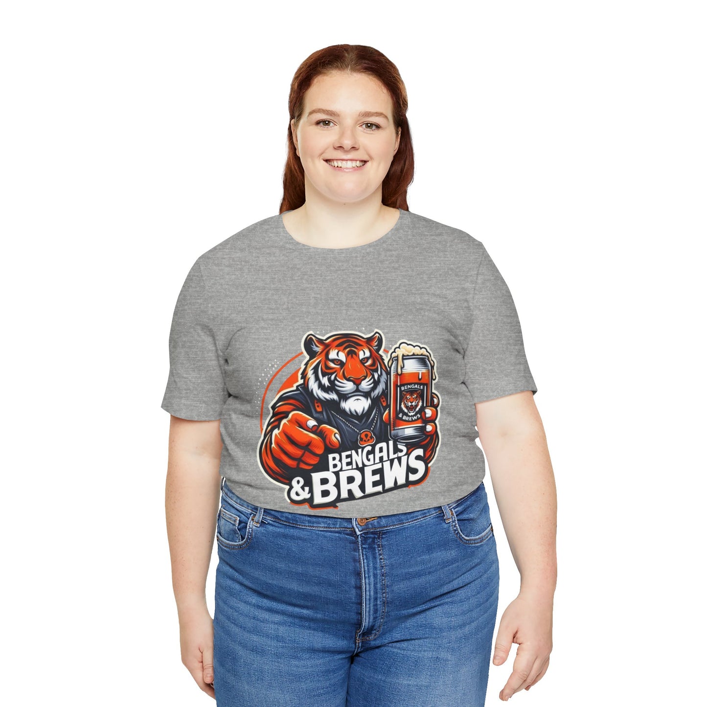 Bengals and Brews Tee Unisex Jersey Short Sleeve Tee