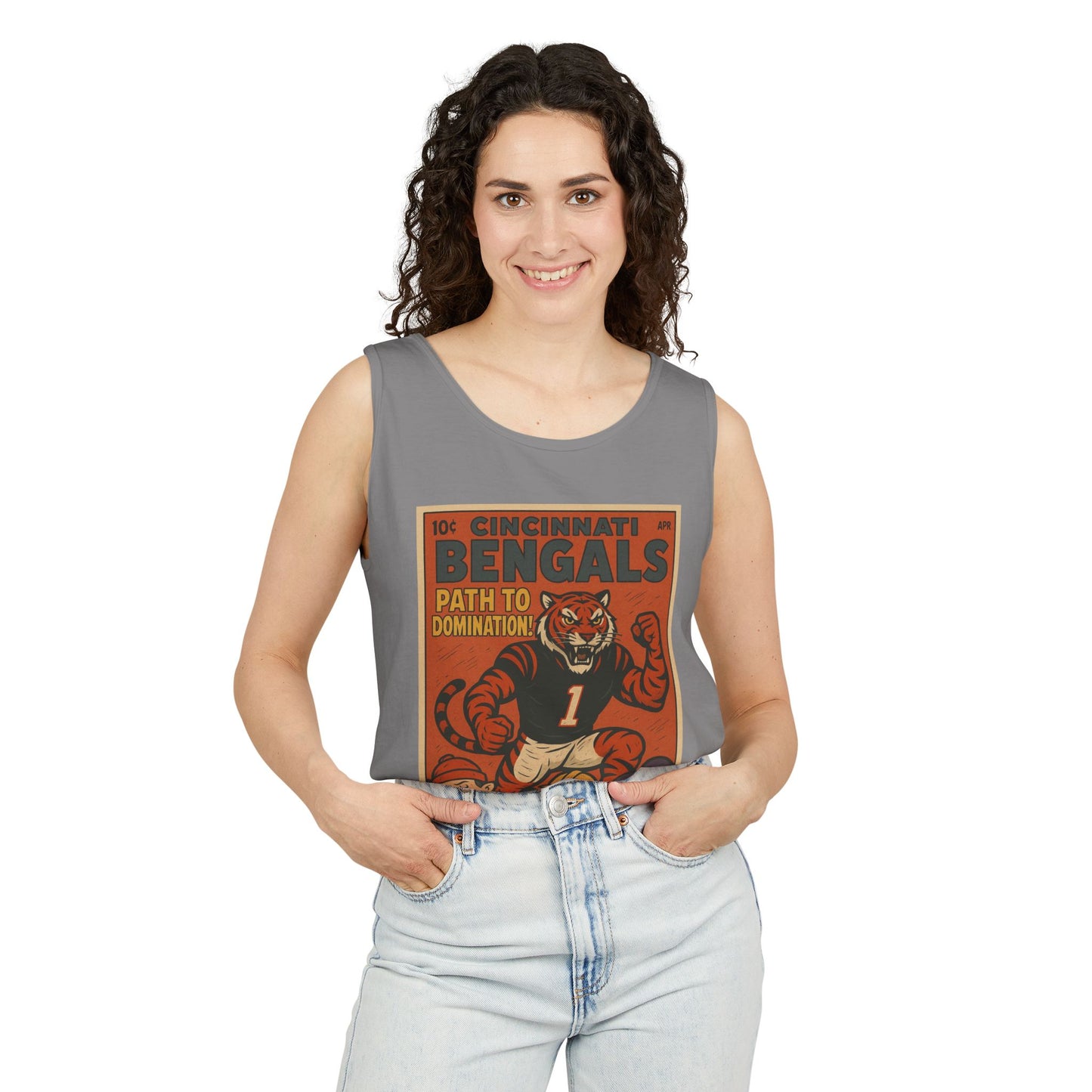 Cincinnati Bengals Vintage Tank Top - Path to Domination Unisex Sleeveless Tee