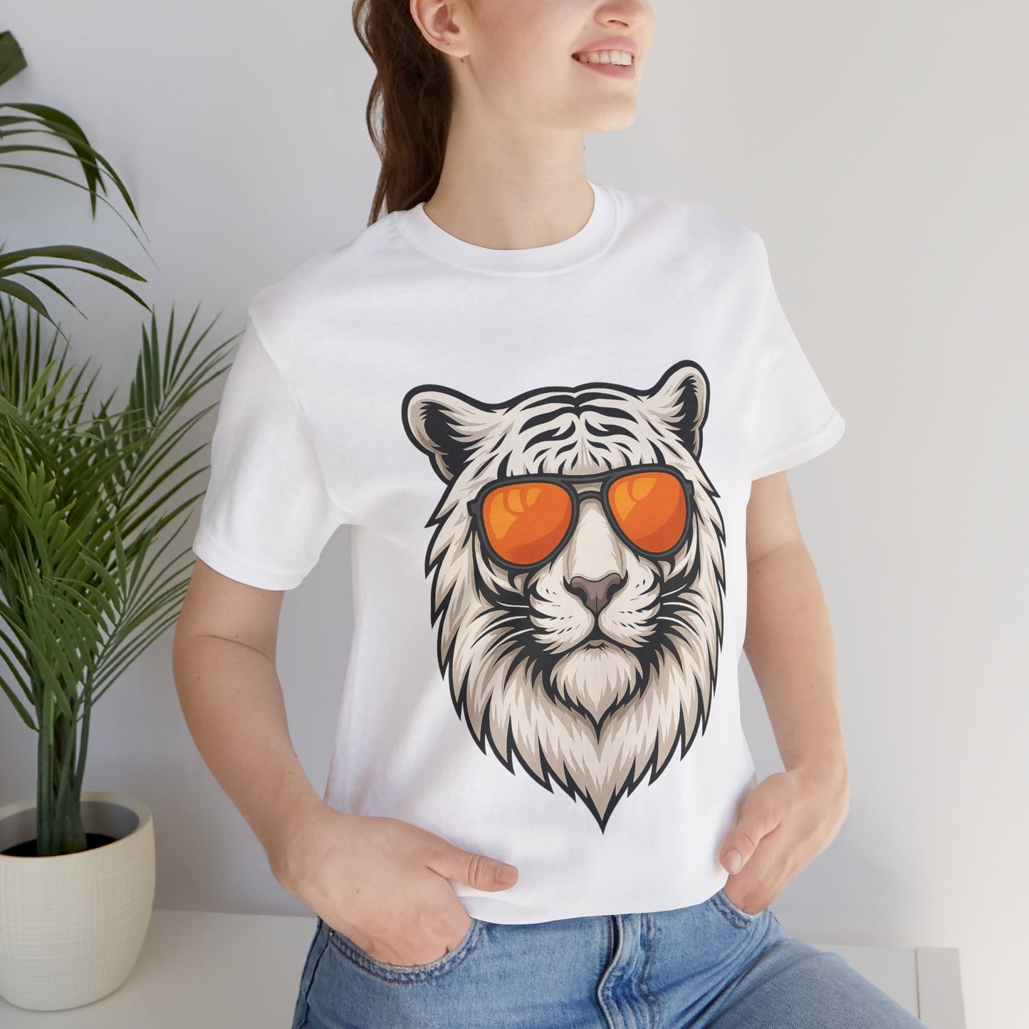 Cool Tiger Orange Sunglasses Tee