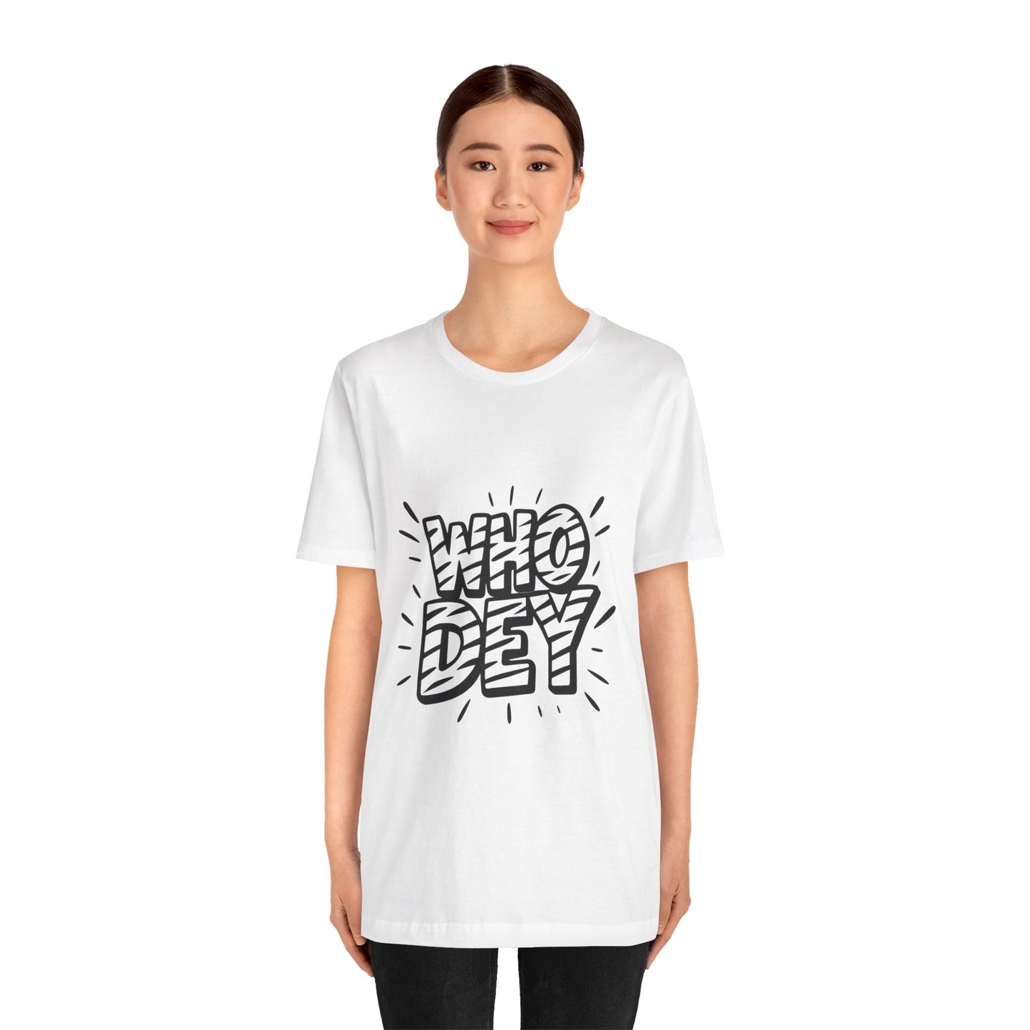 Who Dey White/Orange Out Game Unisex Jersey Short Sleeve Shirt
