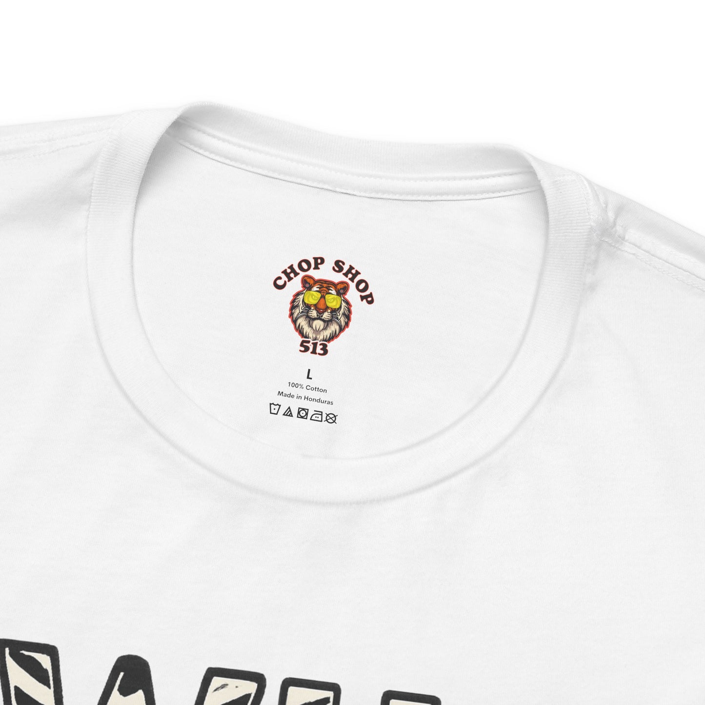 WhiteOut Bengal Tiger Graphic Who Dey Tee