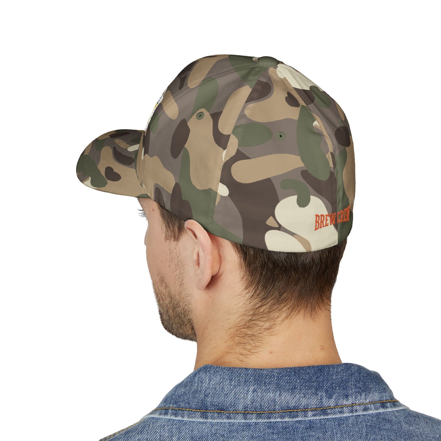 Embroidered Bengals and Brews Podcast Flex Fit Hat