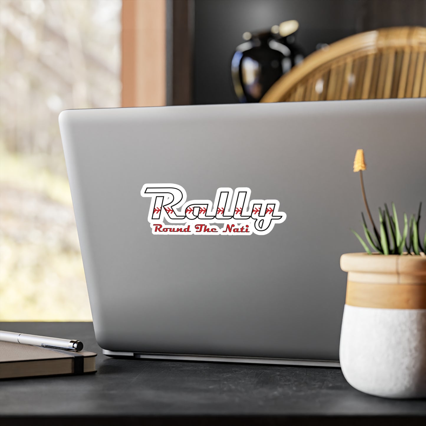 Rally Round The Nati Stickers, Vinyl Kiss-Cut Decals for Laptops, Water Bottles, Scrapbooking, Car Decor, Gift this Season