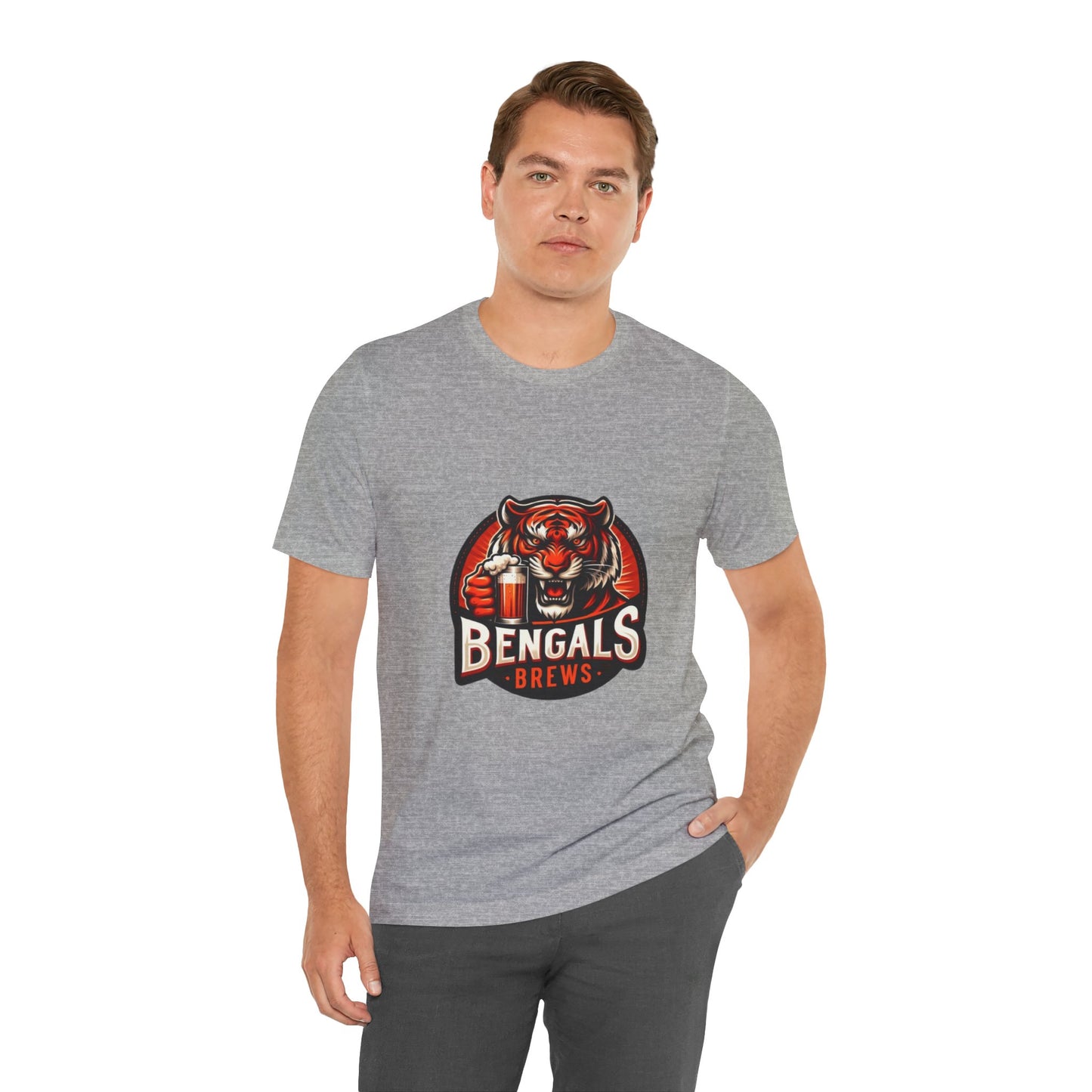Bengals and Brews Tee Unisex Jersey Short Sleeve Tee