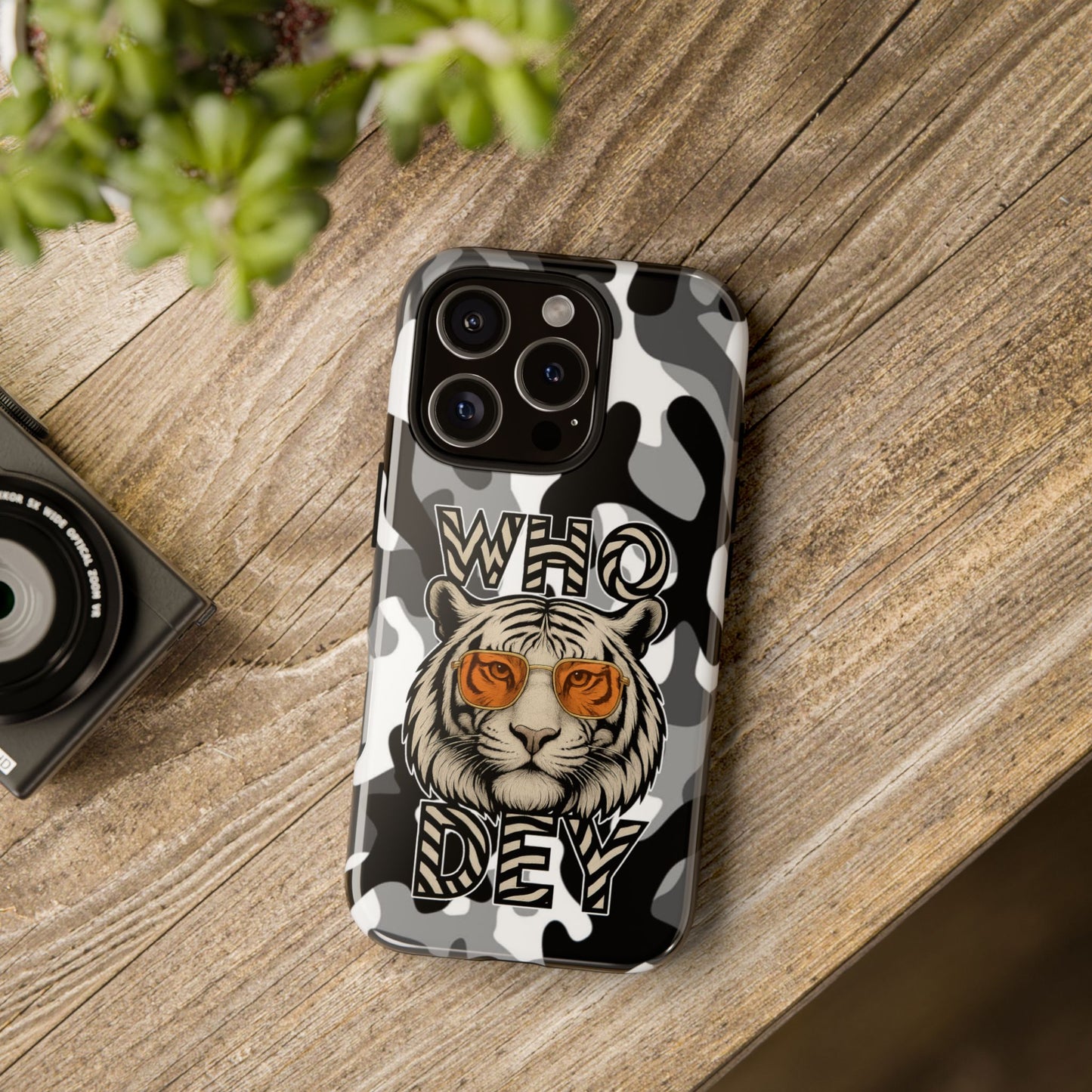 WhiteOut Tiger Phone Case for iPhone