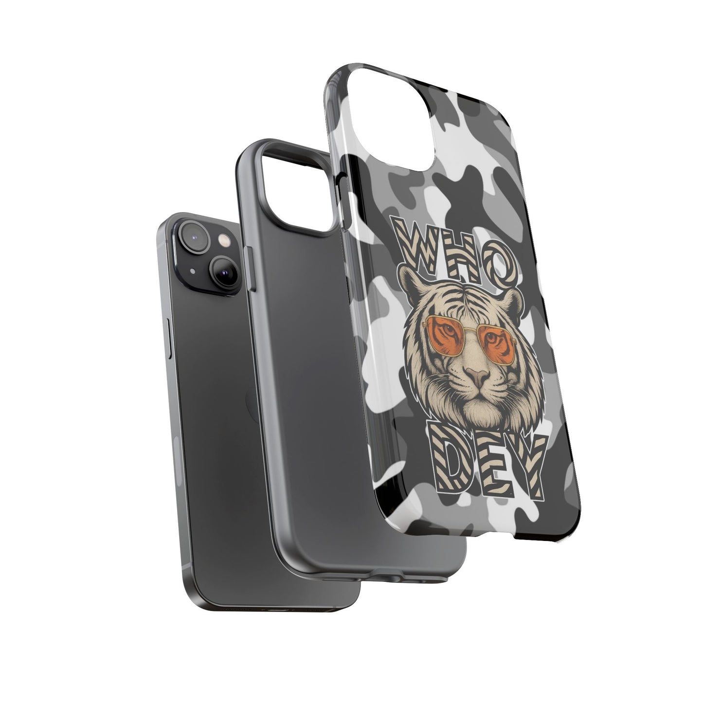 WhiteOut Tiger Phone Case for iPhone