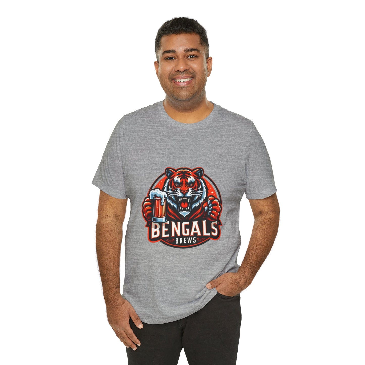 Bengals and Brews Tee Unisex Jersey Short Sleeve Tee