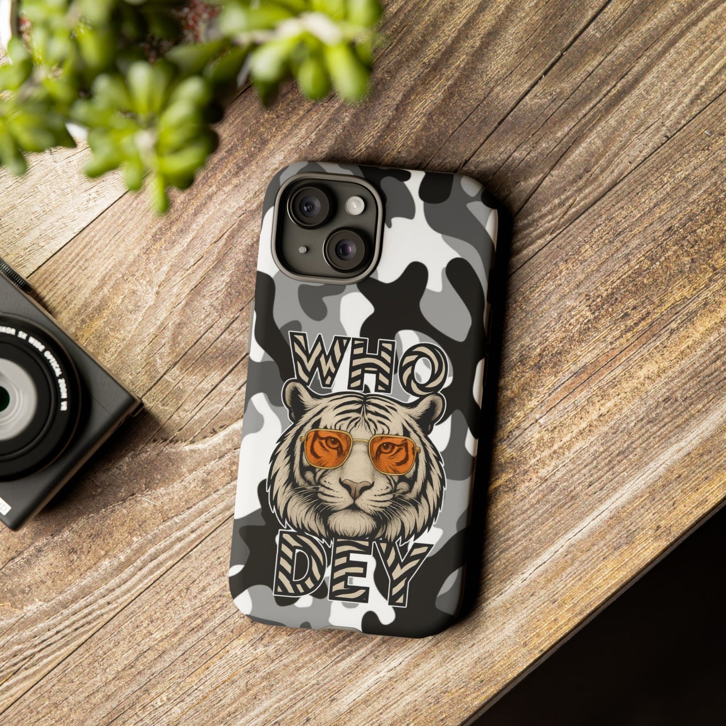 WhiteOut Tiger Phone Case for iPhone