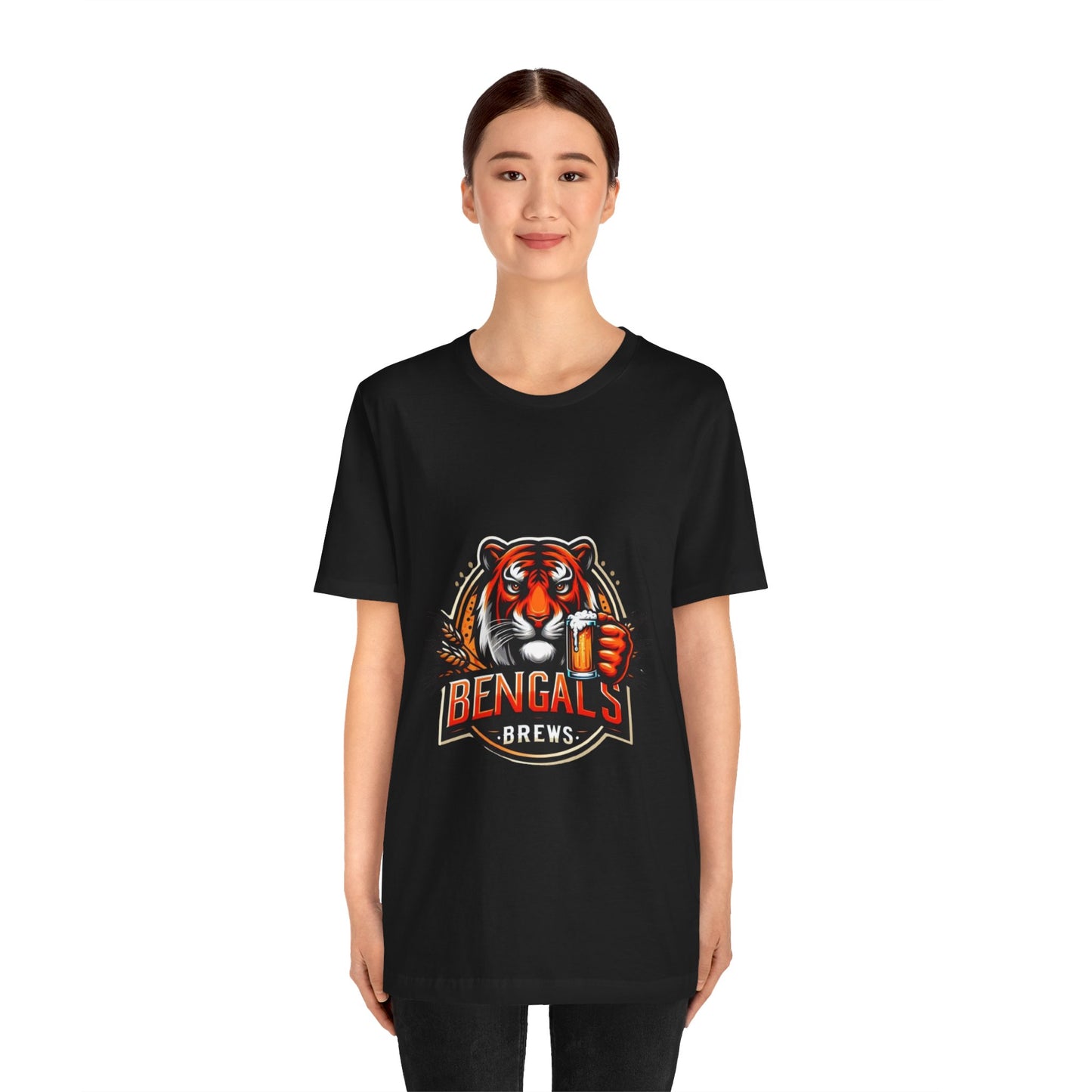Bengals and Brews Tee Unisex Jersey Short Sleeve Tee