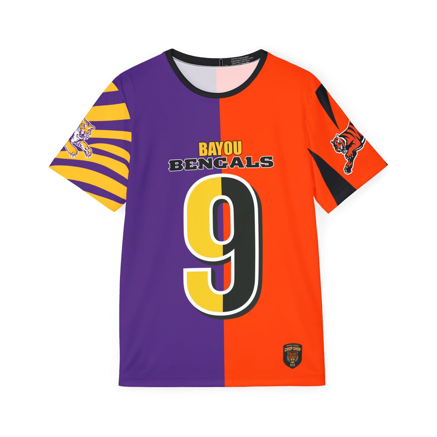 Bayou Bengals #9 Shirsey Sports Jersey