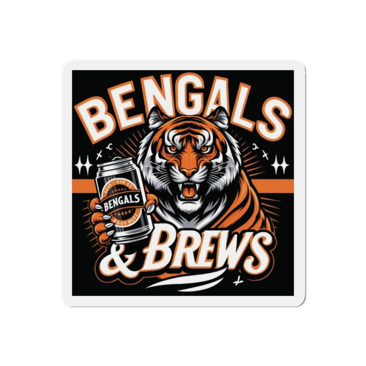 Bengals & Brews Die-Cut Magnets