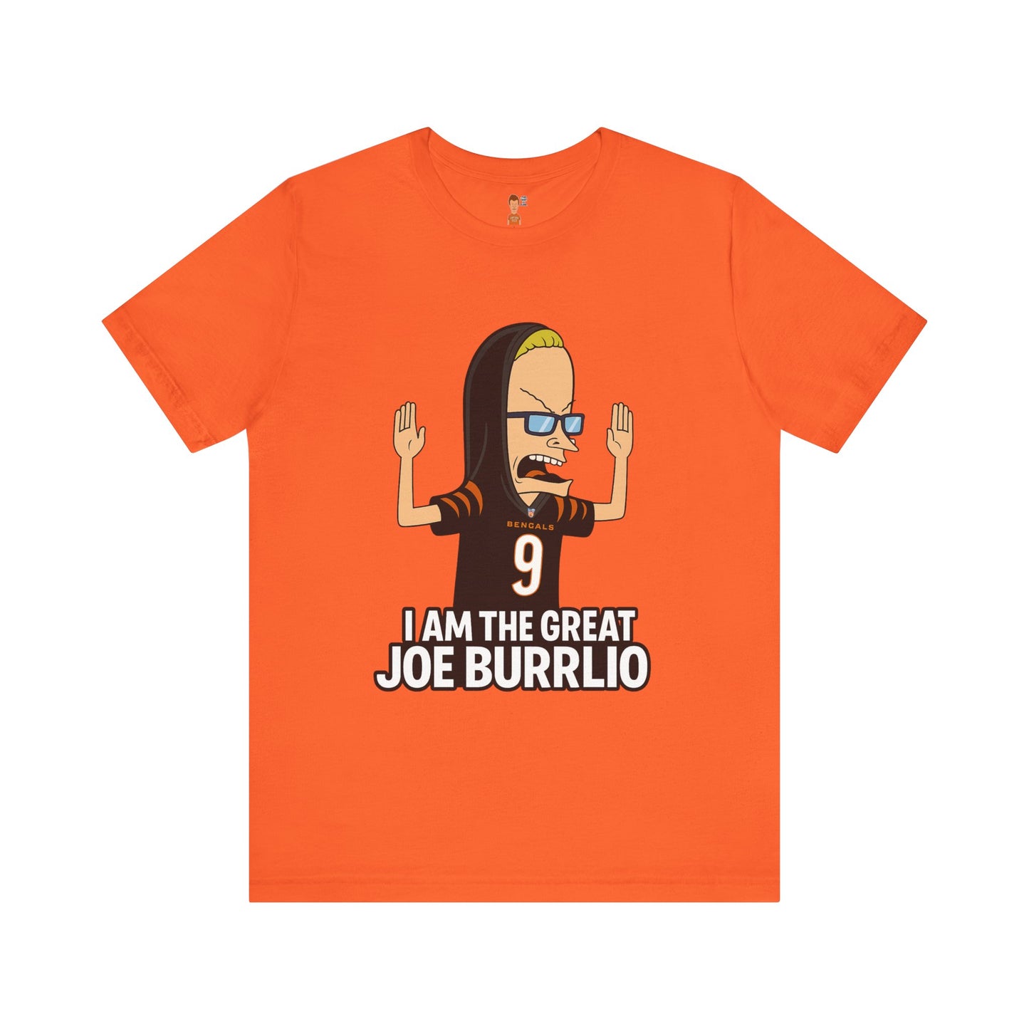 I Am The Great Joe Burrrlio Unisex Jersey Tee, Funny Graphic Tee, Sports Fan Apparel, Gift for Him, Casual Wear, Screen Print Shirt