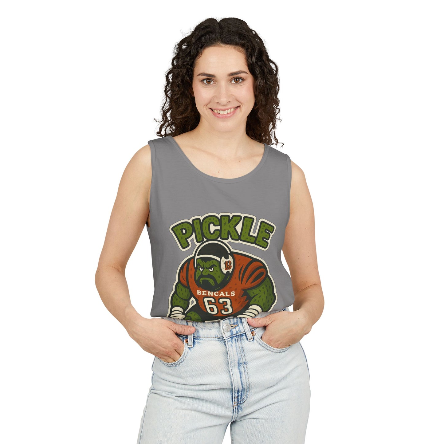 Pickle Fairchild Football Tank Top, Unisex Sports Apparel, Summer Workout Shirt, Game Day Gear, Funny Graphic Top