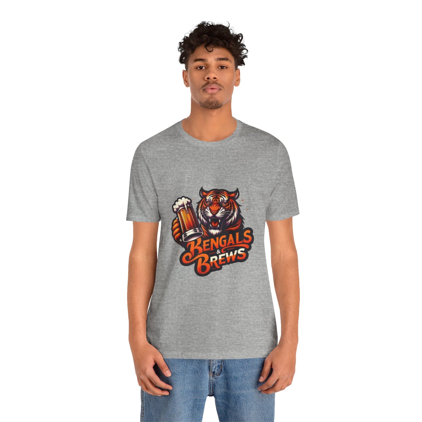 Bengals and Brews Tee Unisex Jersey Short Sleeve Tee