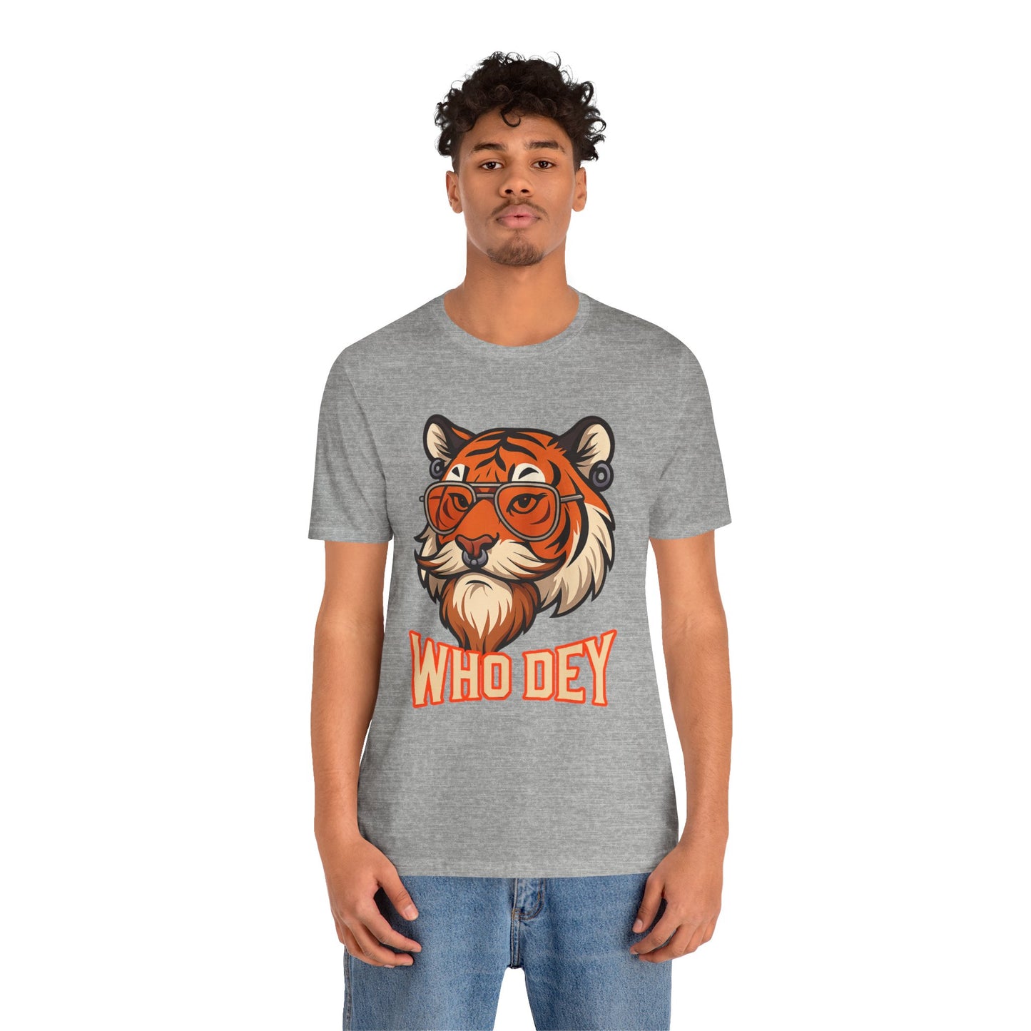 WhoDey Tiger Graphic Tee - Unisex Jersey Tee
