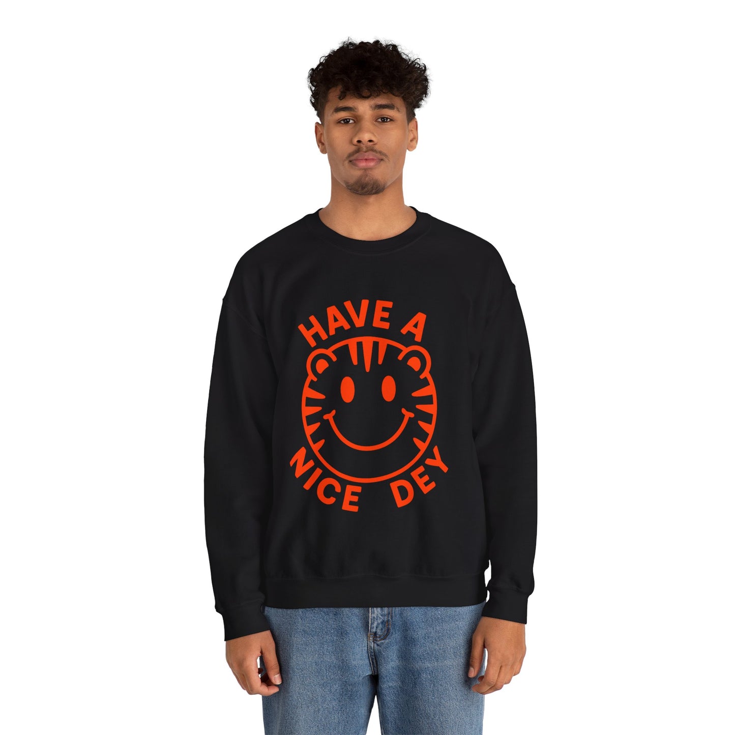 Crewneck Have a Nice Dey Sweatshirt - Cincinnati Bengals Fan Gear for Summer