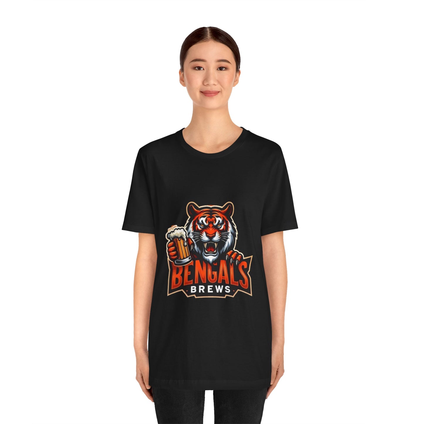 Bengals and Brews Tee Unisex Jersey Short Sleeve Tee