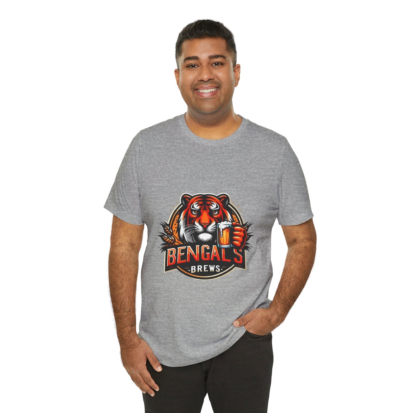 Bengals and Brews Tee Unisex Jersey Short Sleeve Tee