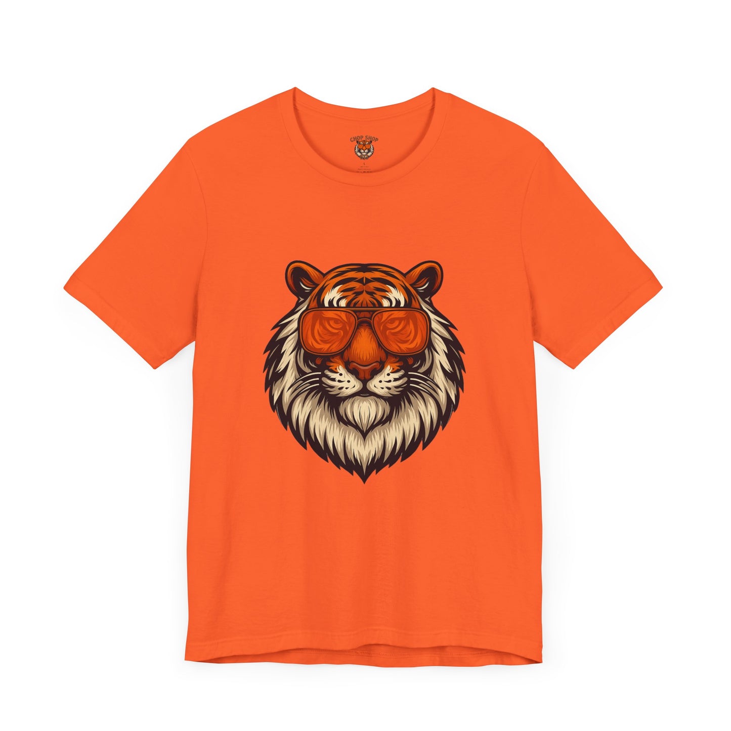 Orange Tint Bengal Cool Tiger Graphic Tee - Unisex Jersey Short Sleeve T-Shirt
