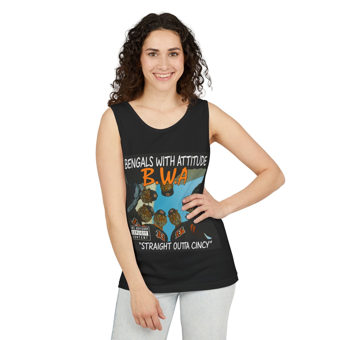 Tank Top Shirt Suns Out Guns Out Unisex Garment-Dyed