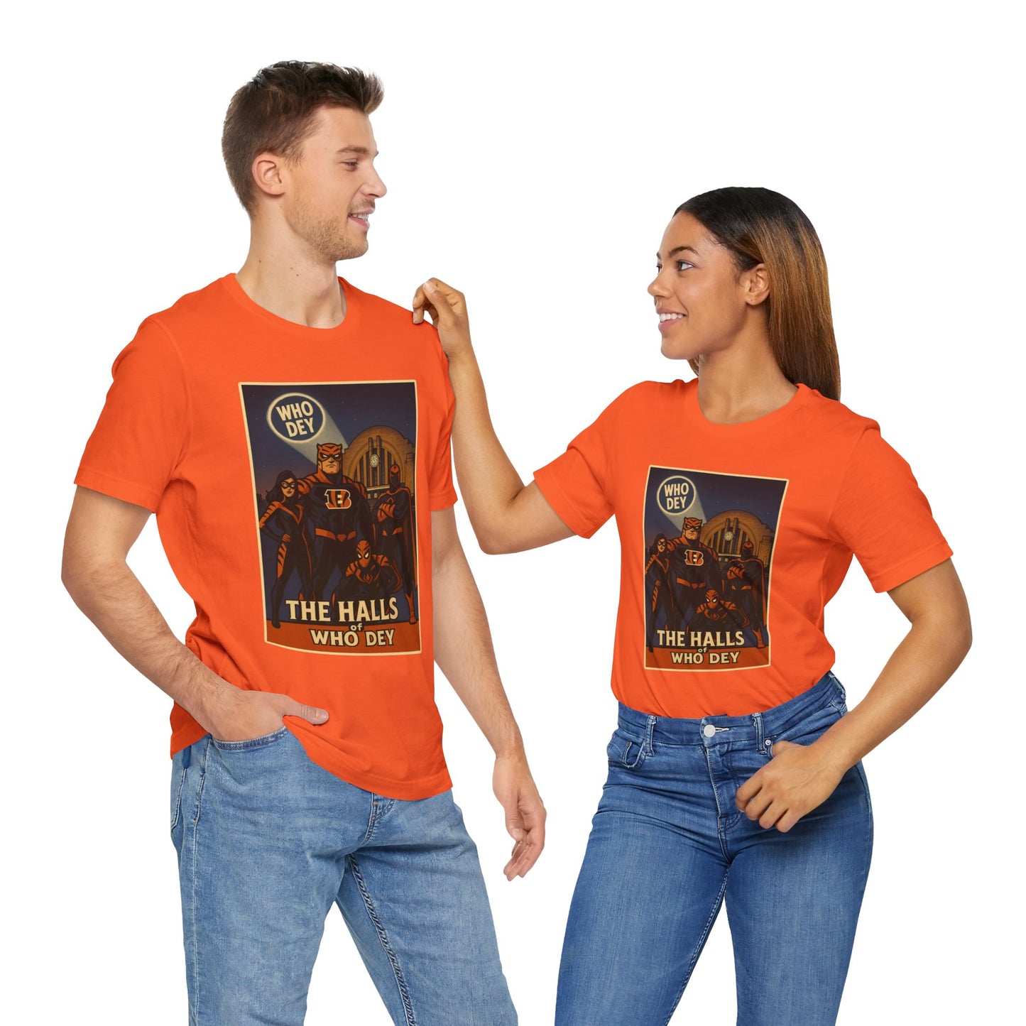 Halls of Bengals Super Fans Tee, Sports Shirt, Game Day Attire, Artist Series, Gift for Football Lovers