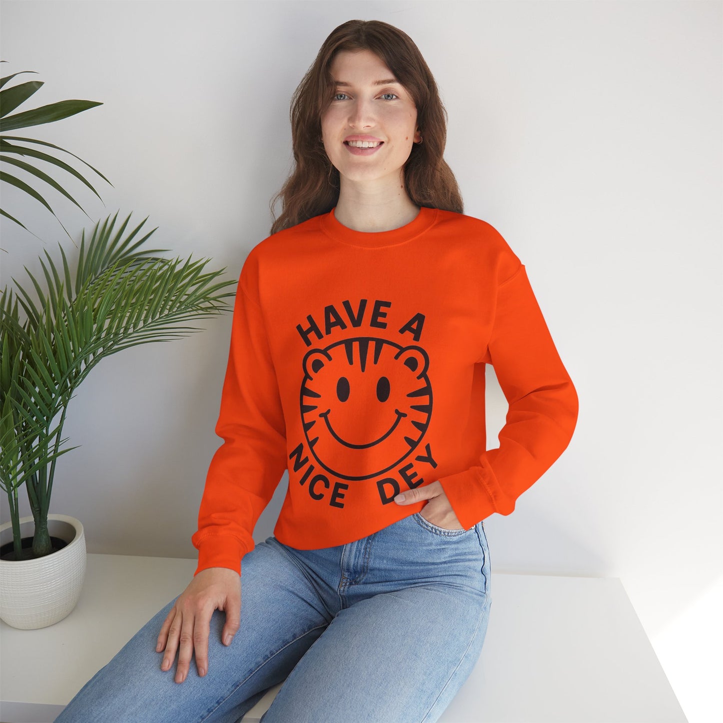 Crewneck Have a Nice Dey Sweatshirt - Cincinnati Bengals Fan Gear for Summer