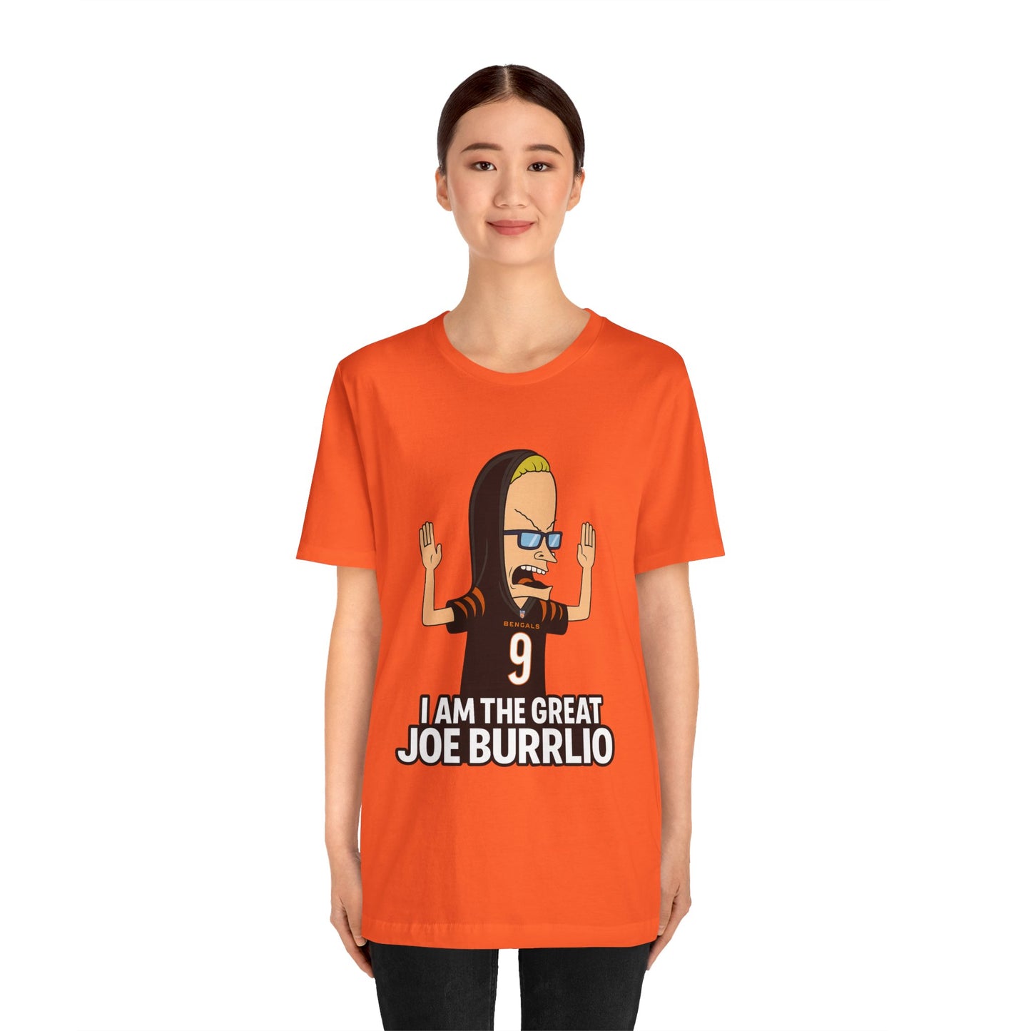 I Am The Great Joe Burrrlio Unisex Jersey Tee, Funny Graphic Tee, Sports Fan Apparel, Gift for Him, Casual Wear, Screen Print Shirt