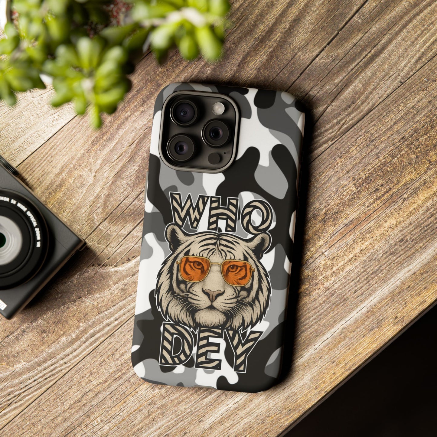 WhiteOut Tiger Phone Case for iPhone