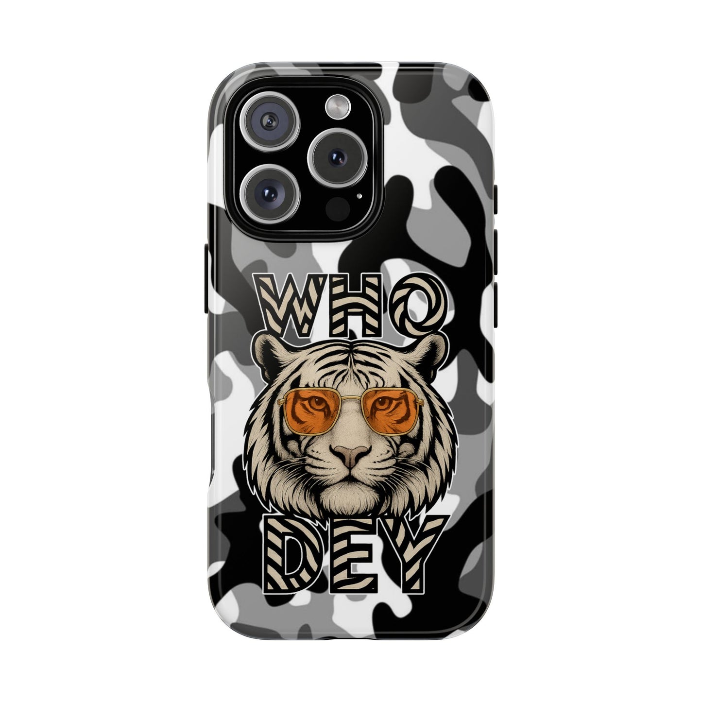 WhiteOut Tiger Phone Case for iPhone